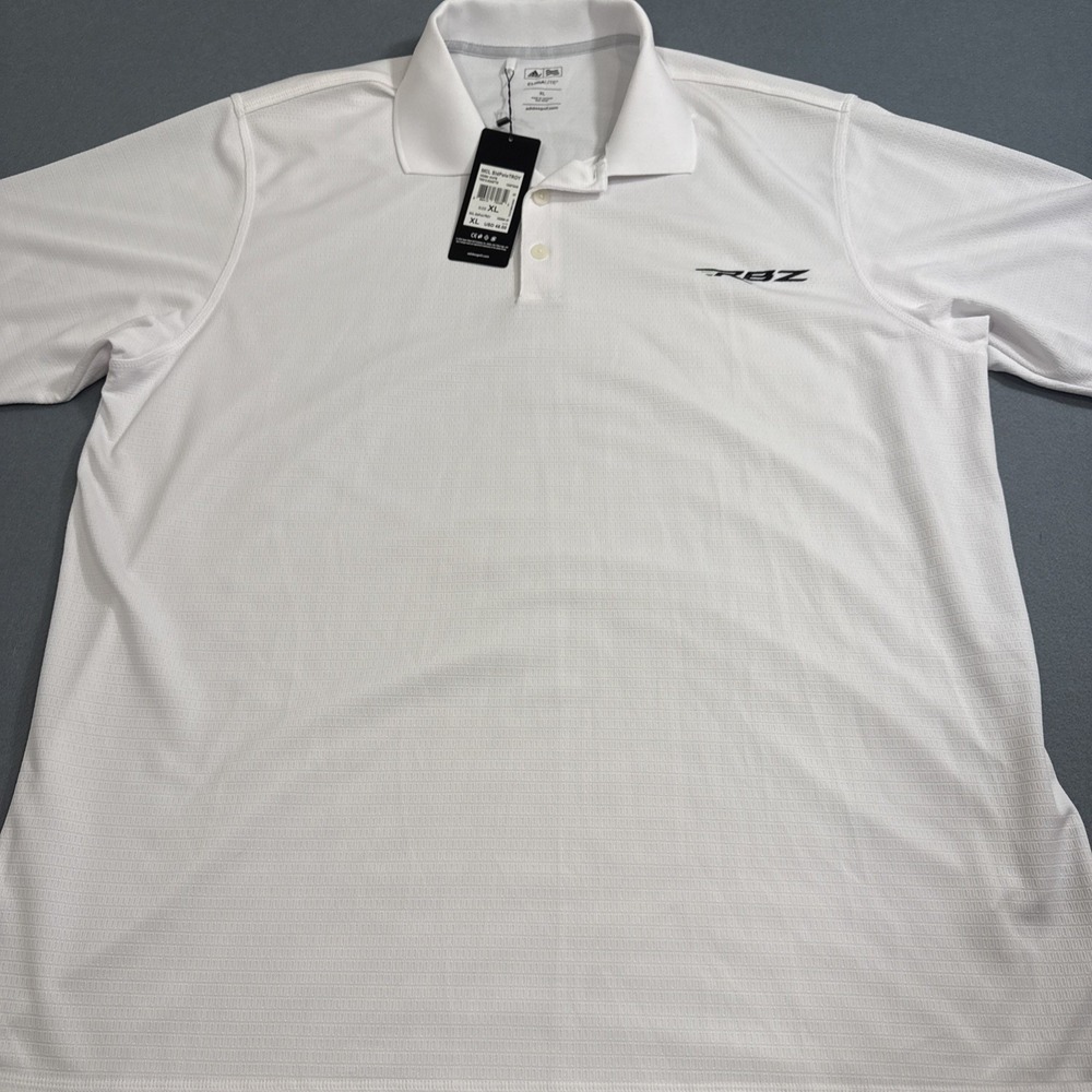 SHIRT GOLF POLO ADIDAS Mens XL Dri Wick Climalite White Sport A130 NWT